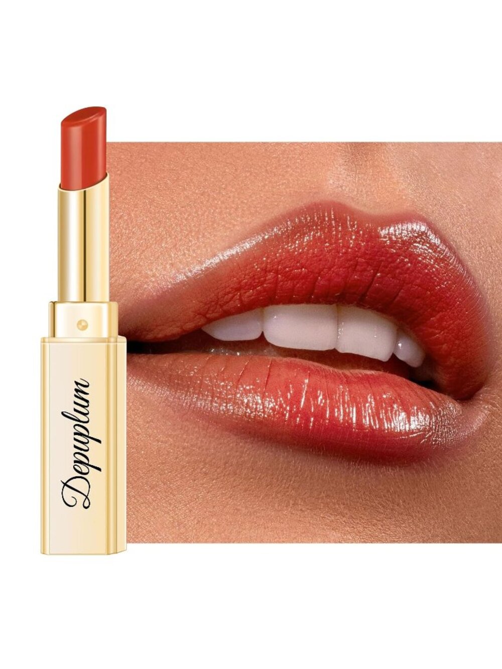 Women's DM99 Coral Nude Glow Reviver Moisture Lip Gloss Creamy Tinted Lip Balm